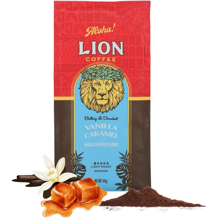 Amazon | ライオンコーヒー バニラマカダミア フレーバー・粉 (198g